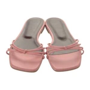 STAUD Pippa Slide Sandal in Grapefruit Pink - New, Never Worn, No Tags